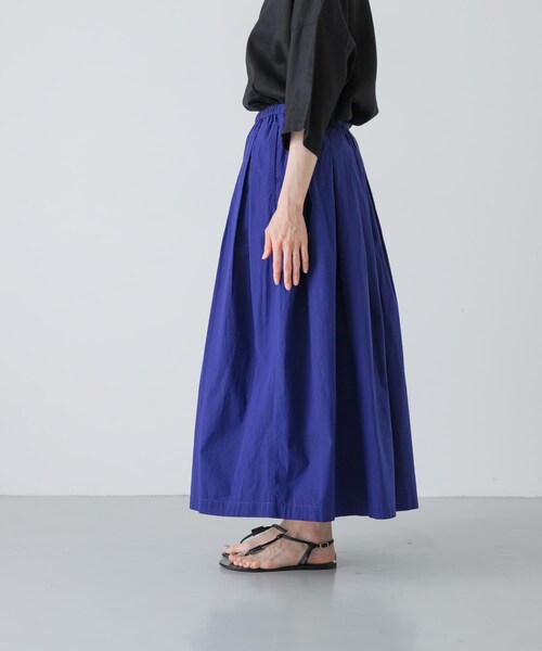 かぐれ（カグレ）の「コットンタックスカート（スカート・レディース・SANDBEIGE/ROYAL BLUE・Free）」の22枚目の写真