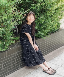 URBAN RESEARCH DOORS | 『親子リンク』リネンリヨセルドットワンピース(KIDS)(ワンピース)