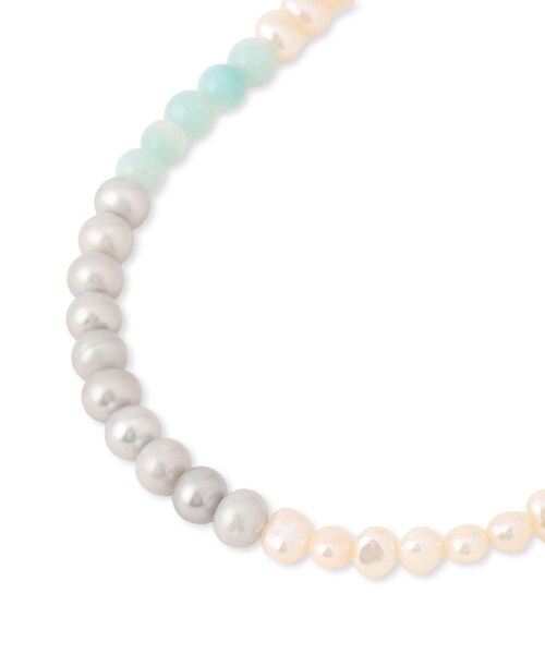 ROPE'(ロペ)の「【WEB限定】【les bonbon (ル ボンボン)】playfully pearl necklace BLUE(ネックレス・レディース・ブルー系・F)」の11枚目の写真