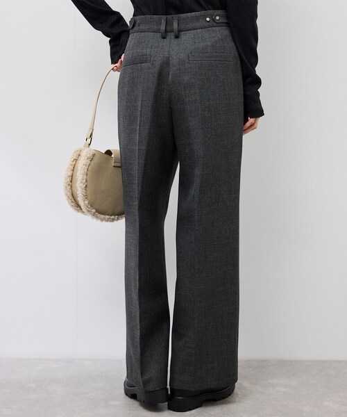 ROPE' PICNIC(ロペピクニック)の「スリートーンツイードワイドパンツ/セットアップ対応(スラックス・レディース・チャコール/ダークブラウン・L/M/S)」の14枚目の写真