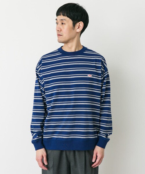 URBAN RESEARCH DOORS（アーバンリサーチドアーズ）の「DANTON　SWEAT T-SHIRTS（スウェット・メンズ・NVY×BGE/GRY×RED/YLW×WHT・L/XL）」の9枚目の写真