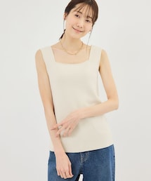 ROPE' PICNIC | スクエアネックニットタンクトップ(タンクトップ)