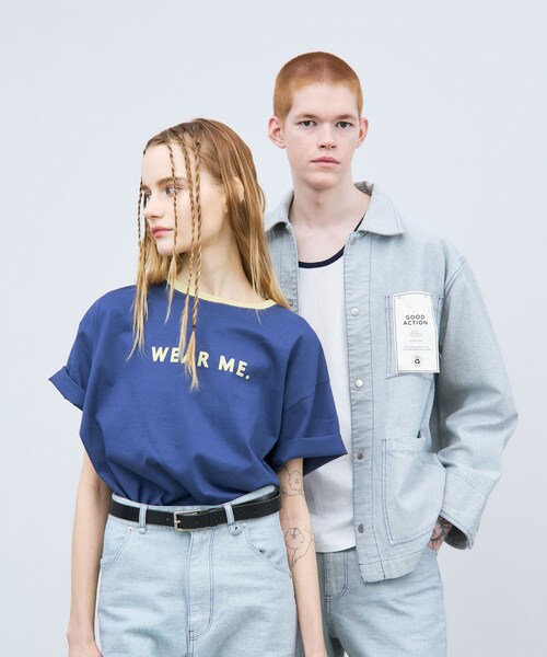 THE GOODLAND MARKET（ザグッドランドマーケット）の「ザ グッドランド マーケット　RINGER TEE（Tシャツ/カットソー・メンズ・WH×GR/YE×BR/BL×GR・1/2）」の14枚目の写真