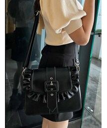 EATME | ベルテッドフリルフラップバッグ(ショルダーバッグ)