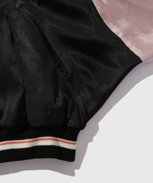 ADAM ET ROPE'（アダムエロペ）の「【DAIRIKU/ダイリク】Tiger&Hawk Big Sleeve Ska Jumper（スタジャン・メンズ・ネイビー/ピンク・L/M/S）」の11枚目の写真