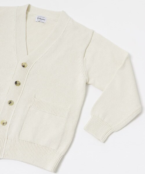 THE GOODLAND MARKET（ザグッドランドマーケット）の「米富繊維　WASHI COTTON KNIT CARDIGAN（カーディガン/ボレロ・レディース・40IVORY/14BLACK/31PINK・1/3）」の11枚目の写真