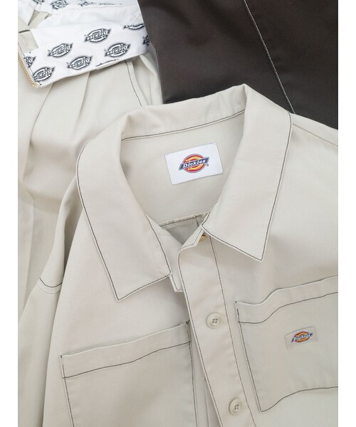 LAGUNAMOON（ラグナムーン）の「【別注Dickies】ショートワークジャケット（その他アウター・レディース・グリーン/ブラウン/ベージュ・F）」の10枚目の写真
