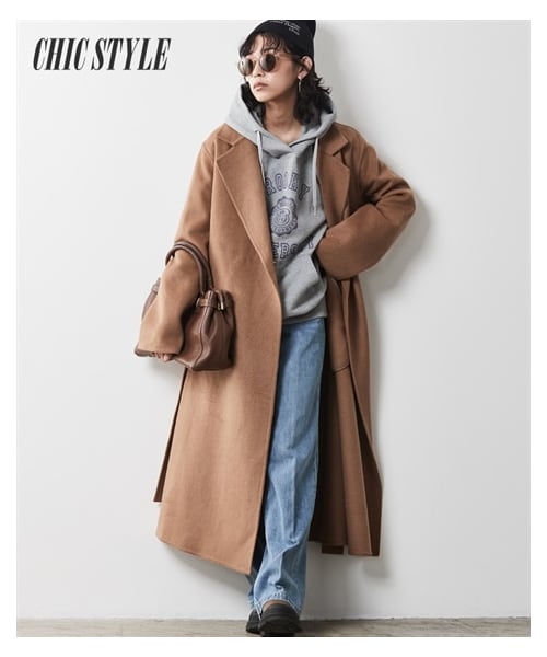 nissen（ニッセン）の「大きいサイズリバー仕立てテーラードロング