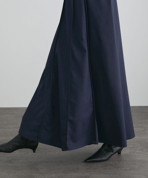 ADAM ET ROPE'(アダムエロペ)の「【Baserange(ベースレンジ)】NIKA DRESS(ドレス・レディース・ネイビー・XS)」の10枚目の写真