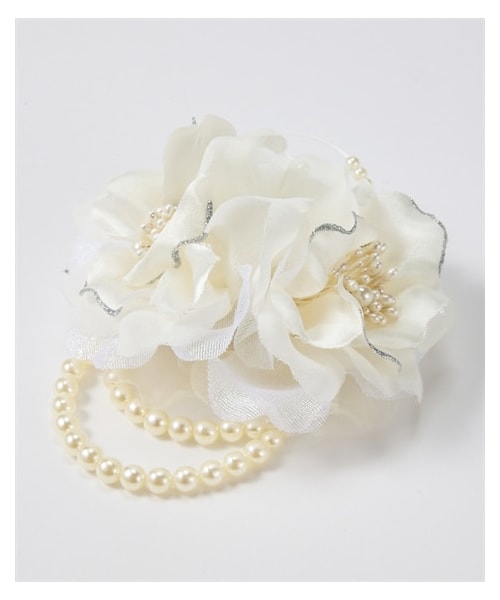 nissen（ニッセン）の「取り外し可能パール調チャーム付２ＷＡＹコサージュ（ブローチ/コサージュ・メンズ・アイボリー/ベージュ/グレー・Y）」の12枚目の写真
