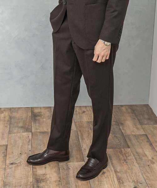 URBAN RESEARCH DOORS（アーバンリサーチドアーズ）の「LIFE STYLE TAILOR　フラノパンツ（スラックス・メンズ・GRAY-CH/BROWN・44/46/48/50）」の18枚目の写真