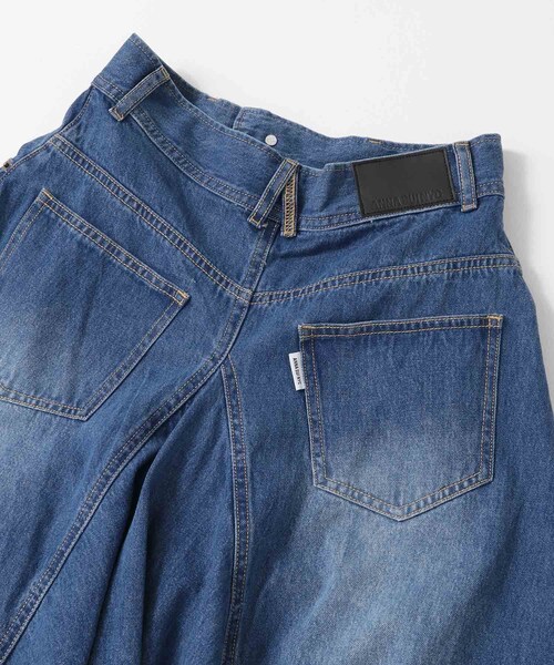 SENSE OF PLACE by URBAN RESEARCH（センスオブプレイスバイアーバンリサーチ）の「ANNA SUI NYC　オーバードレープデニムロングスカート（デニムスカート・レディース・BLUE/BLACK・S/M）」の20枚目の写真