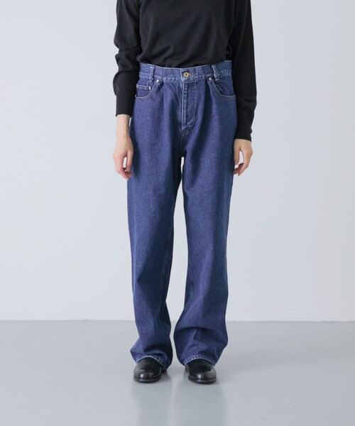 かぐれ（カグレ）の「UNDECORATED　ELASTIC BAND DENIM PANTS（デニムパンツ・レディース・INDIGO・0/1）」の11枚目の写真