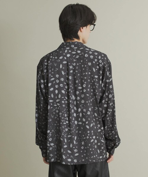 SENSE OF PLACE by URBAN RESEARCH(センスオブプレイスバイアーバンリサーチ)の「アソートパターンオープンカラーロングスリーブシャツ(シャツ/ブラウス・メンズ・BLK×CHA/L.BEG×GRN/NVY×BLU・M/L)」の5枚目の写真