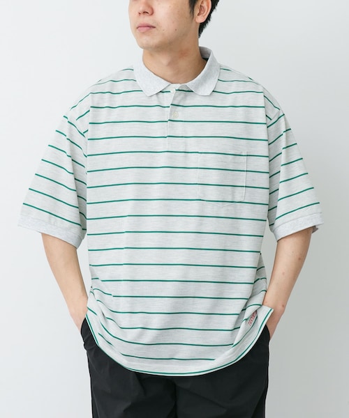 URBAN RESEARCH DOORS(アーバンリサーチドアーズ)の「L.L.Bean JAPAN EDITION TROY SHORT-SLEEVE POLO(ポロシャツ・メンズ・BIRCH/GRN/T.GRY/BG/RED/PLUM/BRW/SAX/NVY/GRN・M/L/XL)」の1枚目の写真