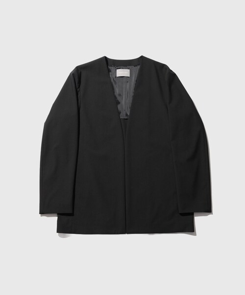 ADAM ET ROPE'(アダムエロペ)の「DELEGANT ルームジャケット(ノーカラージャケット・メンズ・ブラック/ダークブラウン/カーキ・L/M/S)」の6枚目の写真