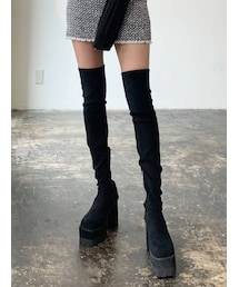 EMODA | スクエアタンクロングブーツ(ブーツ)