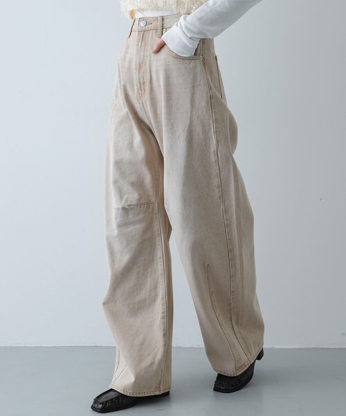 SENSE OF PLACE by URBAN RESEARCH(センスオブプレイスバイアーバンリサーチ)の「カーブデニム(デニムパンツ・レディース・BEIGE/D.INDIGO/GRAY/MINT・S/M/L)」の22枚目の写真