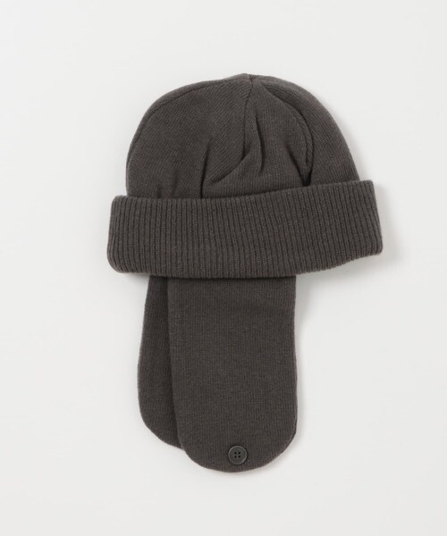 URBAN RESEARCH DOORS（アーバンリサーチドアーズ）の「Snow Peak Apparel　Knit Flight Cap（ニットキャップ/ビーニー・レディース・GREY/BLACK/IVORY・One）」の11枚目の写真