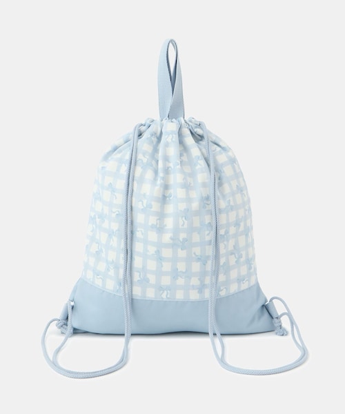 ROPE' PICNIC(ロペピクニック)の「【KIDS/キッズ】チェック×リボン柄ナップザック(バックパック/リュック・キッズ・サックス/ラベンダー系・F)」の14枚目の写真