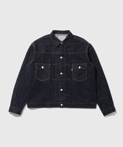 ADAM ET ROPE'(アダムエロペ)の「【New Manual / ニューマニュアル】 #006 LV 2ND T-BACK JK(デニムジャケット・メンズ・ネイビー・L/XL)」の1枚目の写真