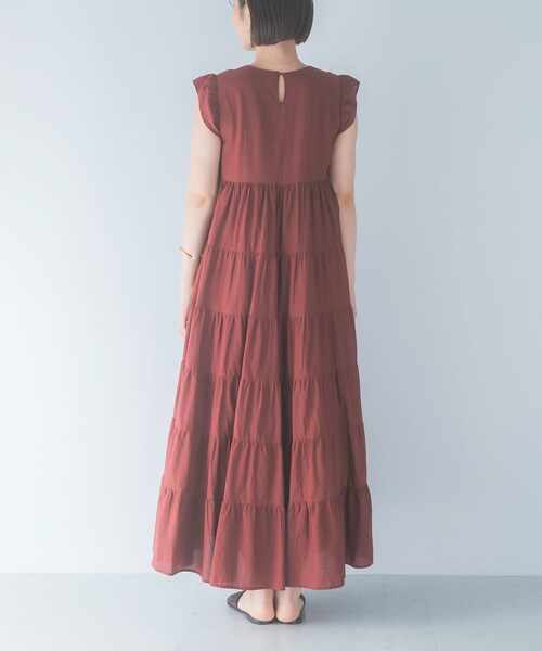 URBAN RESEARCH ROSSO（アーバンリサーチロッソ）の「インドコットンティアードワンピース（ワンピース・レディース・BLUE/BROWN/BLACK・Free）」の15枚目の写真