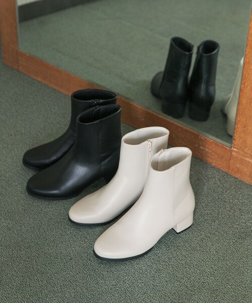 URBAN RESEARCH DOORS（アーバンリサーチドアーズ）の「チャンキーヒールブーツ（ブーツ・レディース・IVORY/BLACK・36/37/38）」の12枚目の写真