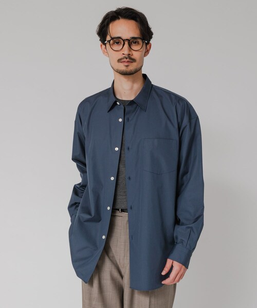 URBAN RESEARCH（アーバンリサーチ）の「THOMAS MASON OVER SHIRTS（シャツ/ブラウス・メンズ・WHITE/ROYAL/TEAL BLUE/IVORY ST/NAVY ST・S/M/L/XL）」の7枚目の写真