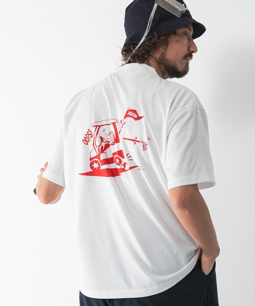 URBAN RESEARCH Sonny Label（アーバンリサーチサニーレーベル）の「OOPS×RYUAMBE　コラボモックネックTシャツ（Tシャツ/カットソー・メンズ・OFF/GREEN/DARK NAVY・M/L/XL）」の9枚目の写真
