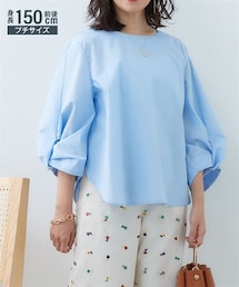 nissen | 小さいサイズ　袖ボリュームブラウス　低身長さん・小柄女性(シャツ/ブラウス)