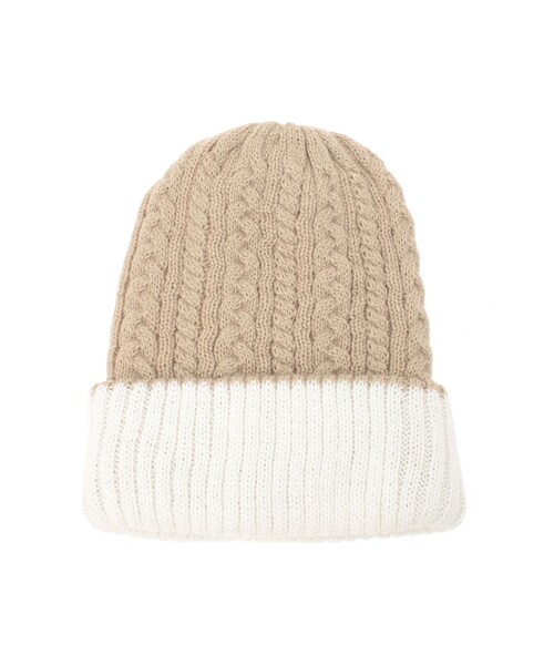 LAGUNAMOON（ラグナムーン）の「リバーシブルニットキャップ（その他雑貨・レディース・ホワイト/グレー/ブラック・F）」の5枚目の写真