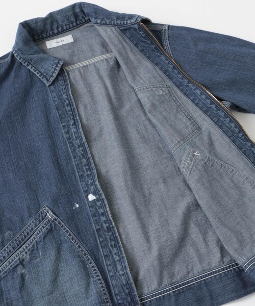 URBAN RESEARCH DOORS（アーバンリサーチドアーズ）の「marka　DENIM WORK JACKET（デニムジャケット・メンズ・UsedWashed・2/3）」の5枚目の写真