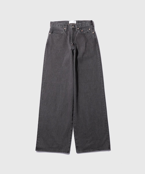 ADAM ET ROPE'(アダムエロペ)の「【SUGARHILL/シュガーヒル】"CAR SERVICE" MODERN DENIM WIDE CUT(デニムパンツ・メンズ・ブラック・30/32)」の2枚目の写真