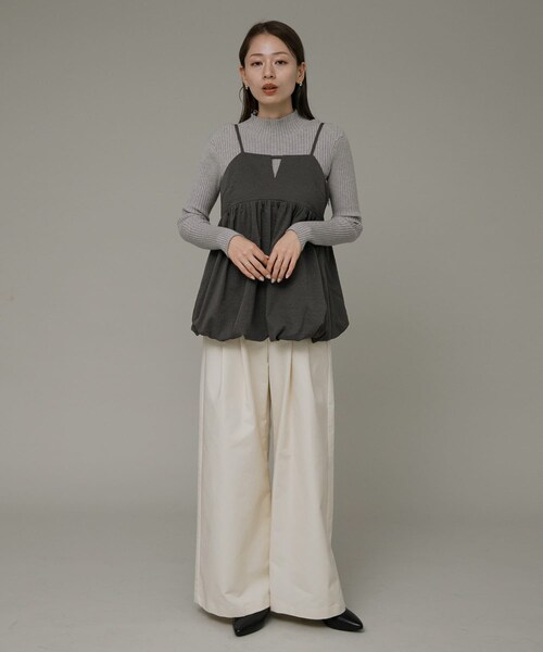 URBAN RESEARCH Sonny Label（アーバンリサーチサニーレーベル）の「バルーンキャミビスチェブラウス（その他トップス・レディース・グレージュ/ブラック/チャコール・FREE）」の18枚目の写真