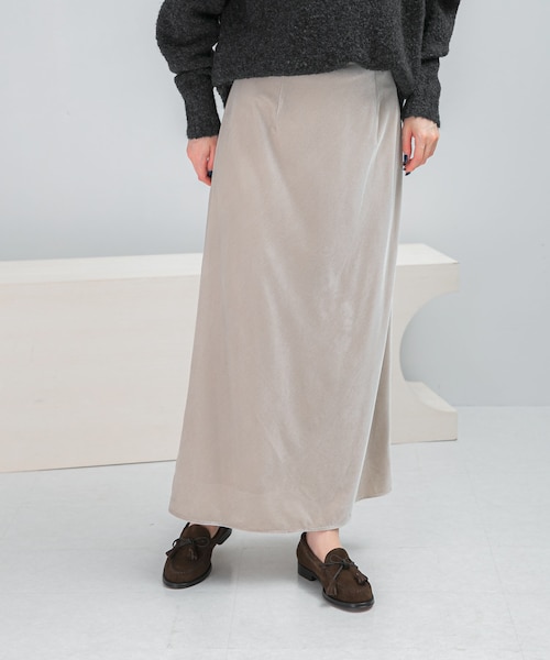 ベロアロングスカート Commencement｜ベロア ロング スカート “Velour