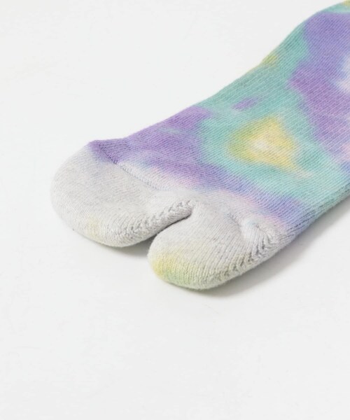 EKAL(エカル)の「NODAL TIE DYE LONG SOCKS(その他アンダーウェア/インナー・メンズ・ORANGE/PURPLE/GREEN/PINK・One)」の11枚目の写真