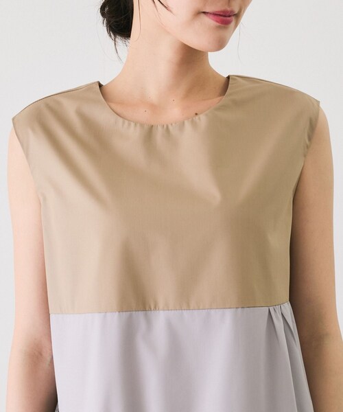 Jayro（ジャイロ）の「配色ノースリーブワンピース（ワンピース・レディース・ベージュ/グリーン/ブルー・M）」の20枚目の写真