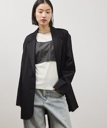ADAM ET ROPE' | シルキーリラックスジャケット(テーラードジャケット)