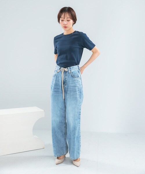 URBAN RESEARCH ROSSO（アーバンリサーチロッソ）の「GICIPI　CRISTALLO（Tシャツ/カットソー・レディース・BIANCO/NERO/PERGAMENA/MIRTILLO/ANTARES・1）」の20枚目の写真