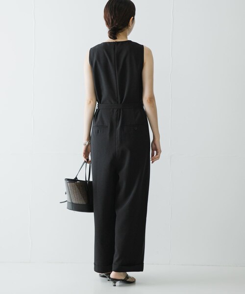 URBAN RESEARCH(アーバンリサーチ)の「『2サイズ展開』 ベルト付きオールインワン(つなぎ/オールインワン・レディース・NAVY/BLACK・36/38)」の8枚目の写真