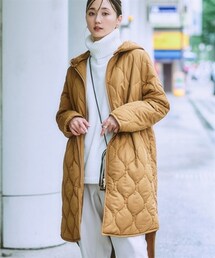 nissen | 2WAYウェーブキルト裏ボアフーデットコート(ジャケット/アウター)