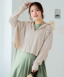 nissen | まるっと顔までUVパーカーポンチョ＜大きいサイズ有＞(パーカー)