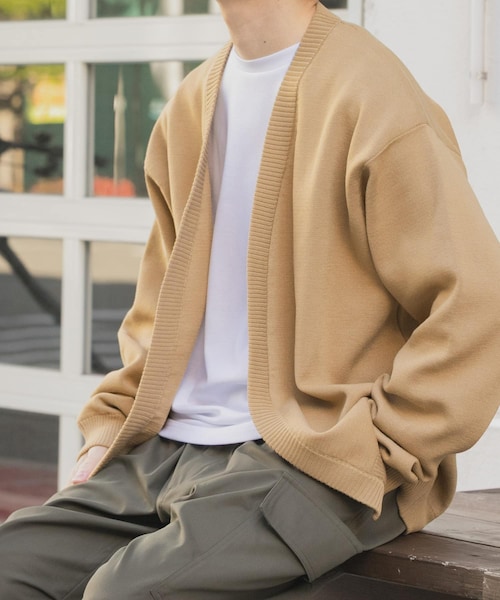 ITEMS URBANRESEARCH（アイテムズ アーバンリサーチ）の「『洗濯可/抗菌/防臭/UVカット』高機能リブニットカーディガン+インナー セット（ニット/セーター・メンズ・BLK/BLU/BEG/GRY・M/L）」の3枚目の写真