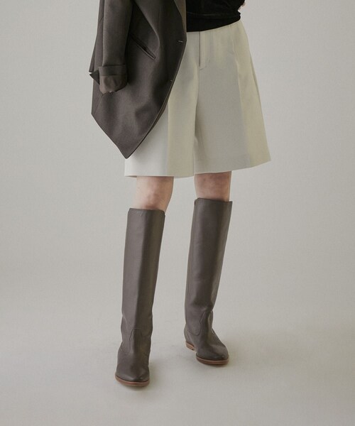 ADAM ET ROPE'（アダムエロペ）の「【BRENTA（ブレンタ）】インヒールロングブーツ（ブーツ・レディース・グレー系/ブラック・25.5/23.5/24.5）」の8枚目の写真