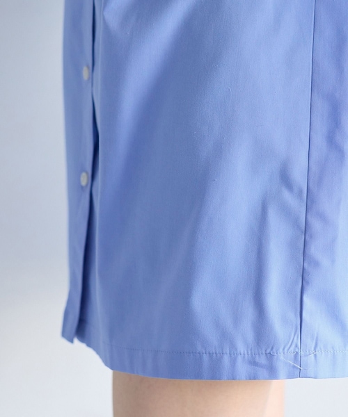 VIS（ビス）の「襟レース付きミニ丈シャツワンピ（シャツワンピース・レディース・ホワイト/サックス・F）」の21枚目の写真