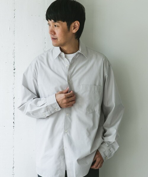 URBAN RESEARCH DOORS(アーバンリサーチドアーズ)の「TCブロードレギュラーカラーロングスリーブシャツ(シャツ/ブラウス・メンズ・BLUE/CHECK/STRIPE・M/L)」の20枚目の写真
