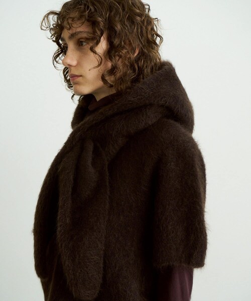 URBAN RESEARCH DOORS（アーバンリサーチドアーズ）の「unfil　mohair hooted stole（ストール/ショール・レディース・ice blue/d.brown/black・1）」の8枚目の写真