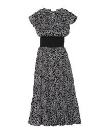 LAGUNAMOON | ウエストリブフラワープリーツワンピース(ワンピース)