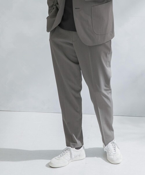 URBAN RESEARCH DOORS（アーバンリサーチドアーズ）の「『イージーケア』LIFE STYLE TAILOR　カルゼストレッチコンフォータブルパンツ（スラックス・メンズ・BLACK/BLUE GRAY/SAGE KHAKI・S/M/L/XL）」の20枚目の写真