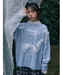 merry jenny | りぼんがいっぱいニット(ニット/セーター)